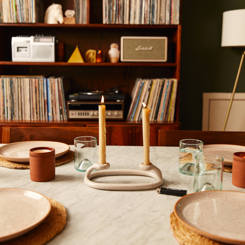 At Home With Fragrance: Creating Modern Scents for Your Space, the first-ever book written by P.F. owners Kristen + Tom give insight on how to decorate your space with scent