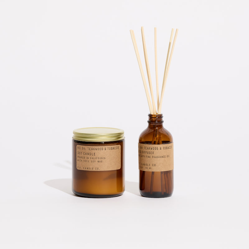 P.F. Candle Co. Just the Basics Bundle - Teakwood & Tobacco