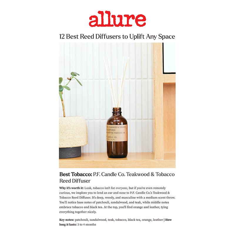 Press Release P.F. Candle Co. x Allure