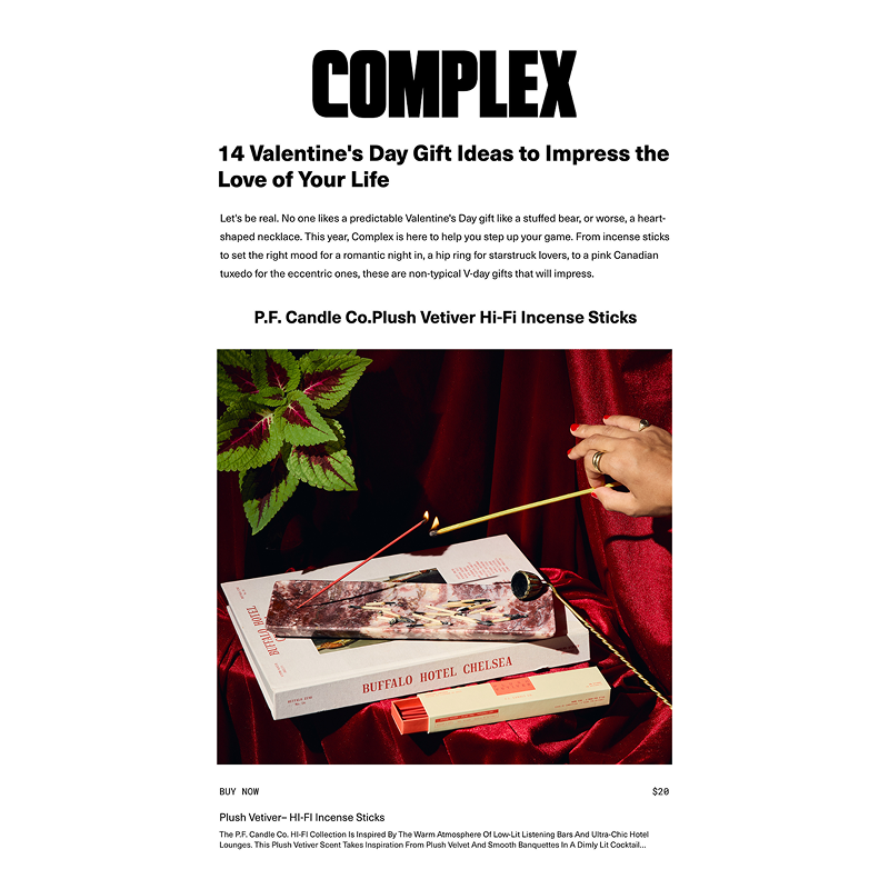 Press Release P.F. Candle Co. x Complex