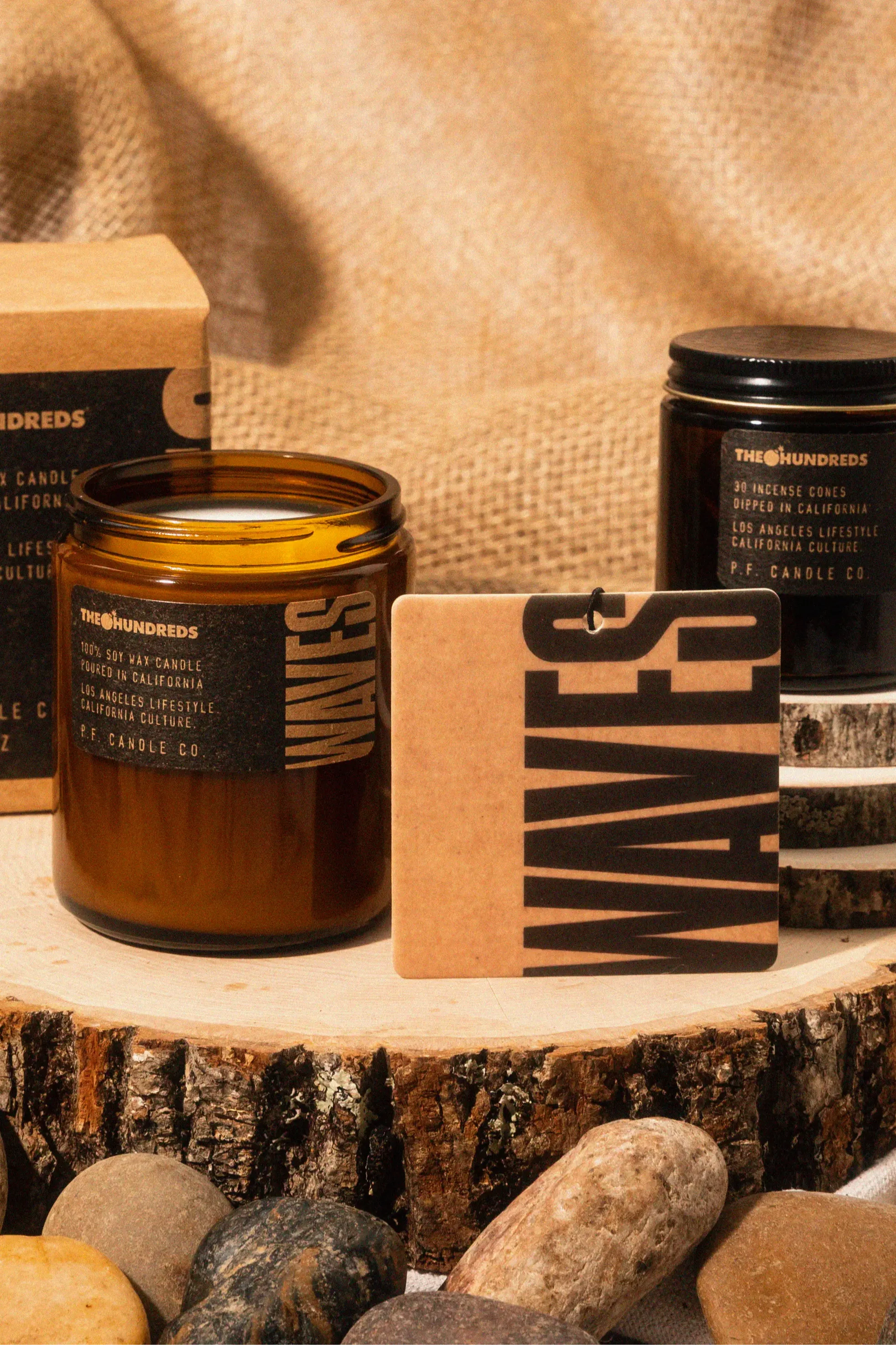 Product image of collaboration between P.F. Candle Co. x The Hundreds | Waves